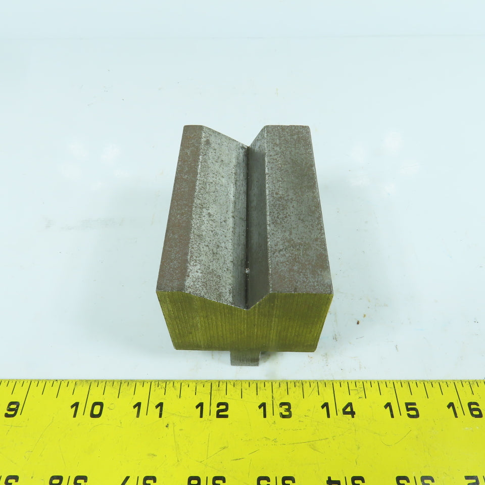 3-1/2" L Press Brake 90° V-Forming Angle Die Block 1/2" Tang 2-1/4" Thick