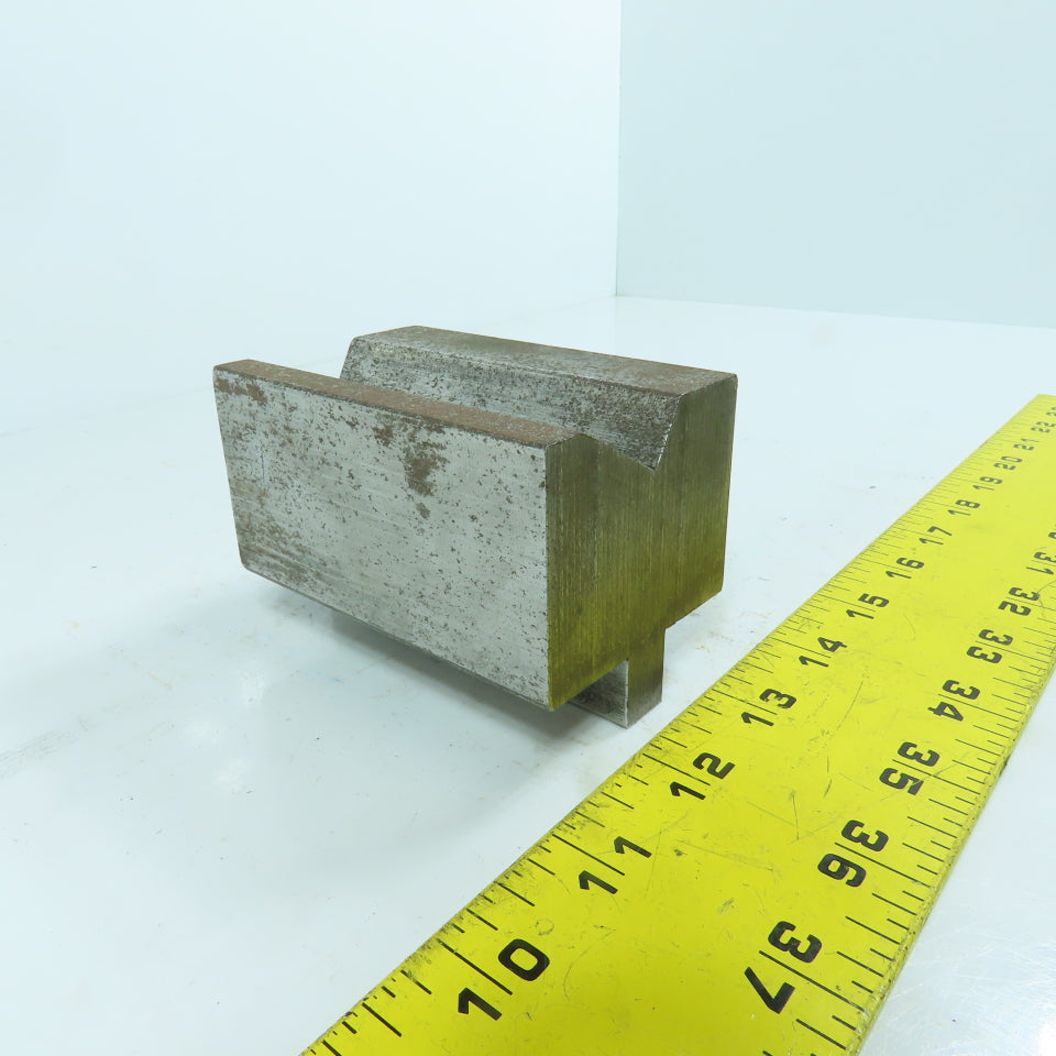 3-1/2" L Press Brake 90° V-Forming Angle Die Block 1/2" Tang 2-1/4" Thick