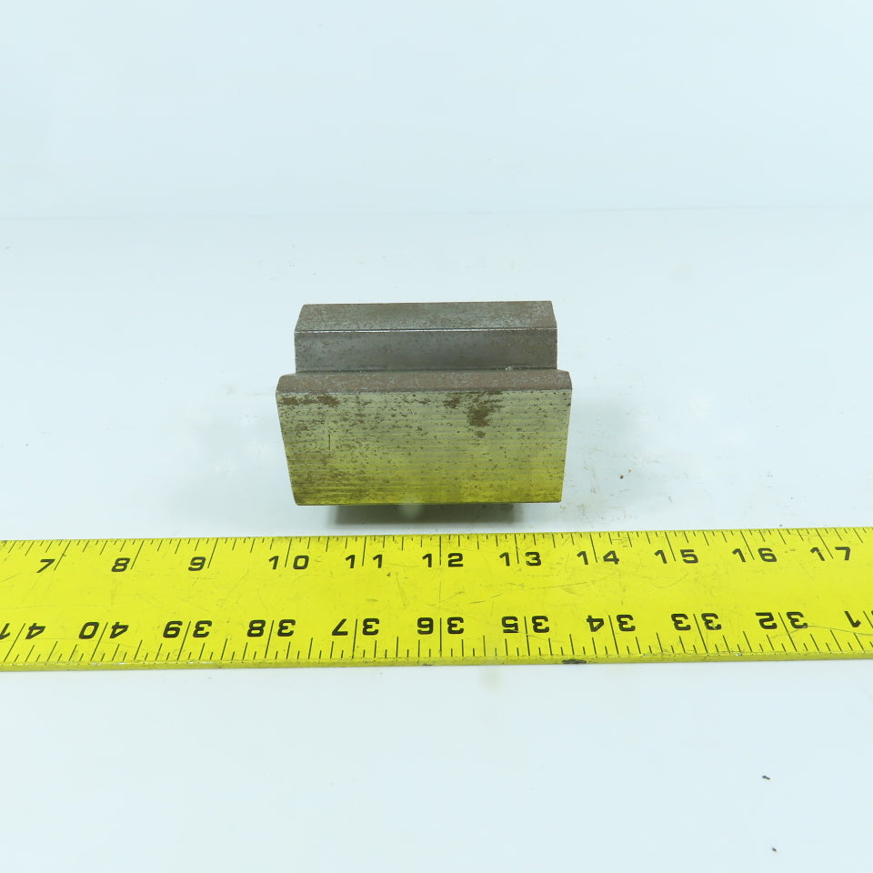 3-1/2" L Press Brake 90° V-Forming Angle Die Block 1/2" Tang 2-1/4" Thick