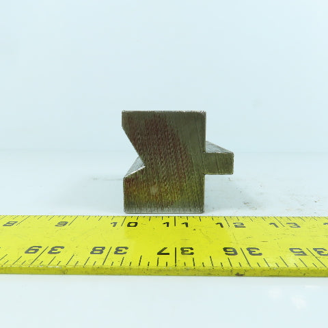 3-1/2" L Press Brake 90° V-Forming Angle Die Block 1/2" Tang 2-1/4" Thick