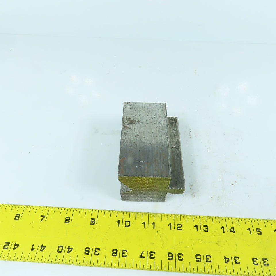 3-1/2" L Press Brake 90° V-Forming Angle Die Block 1/2" Tang 2-1/4" Thick