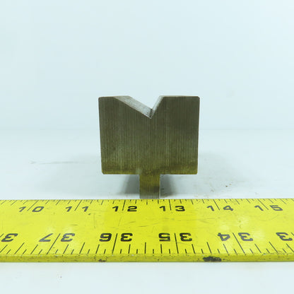3-1/2" L Press Brake 90° V-Forming Angle Die Block 1/2" Tang 2-1/4" Thick