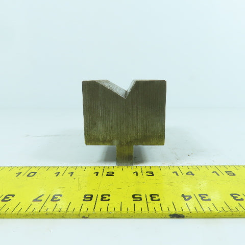 3-1/2" L Press Brake 90° V-Forming Angle Die Block 1/2" Tang 2-1/4" Thick
