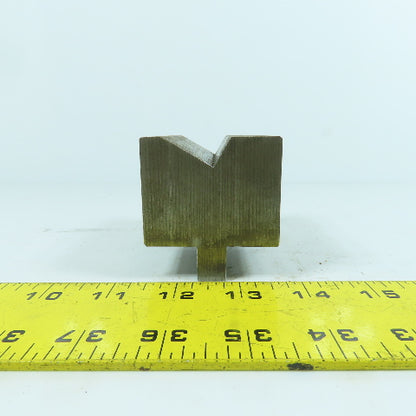 3-1/2" L Press Brake 90° V-Forming Angle Die Block 1/2" Tang 2-1/4" Thick
