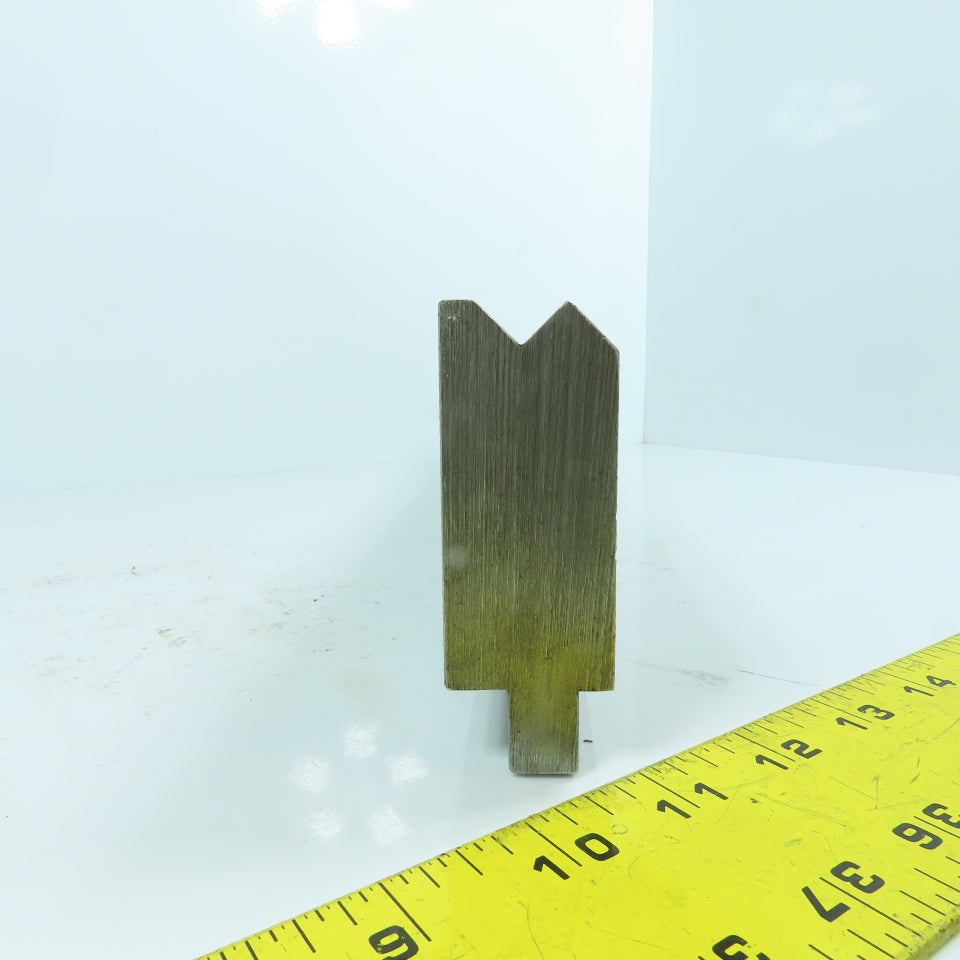 16-1/4" L Press Brake 90° V-Forming Angle Die Block 1/2" Tang 1.2" Thick
