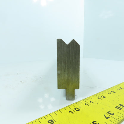 16-1/4" L Press Brake 90° V-Forming Angle Die Block 1/2" Tang 1.2" Thick