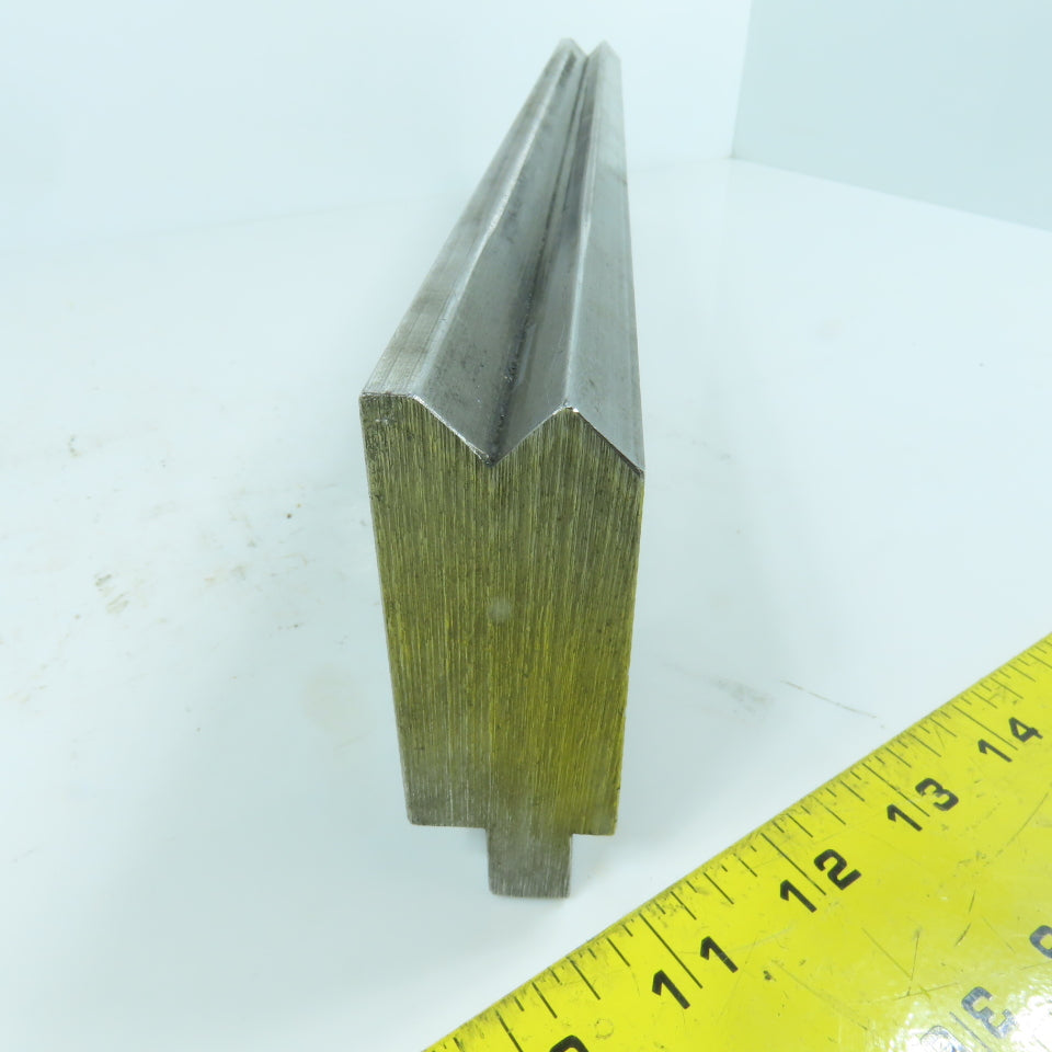 16-1/4" L Press Brake 90° V-Forming Angle Die Block 1/2" Tang 1.2" Thick