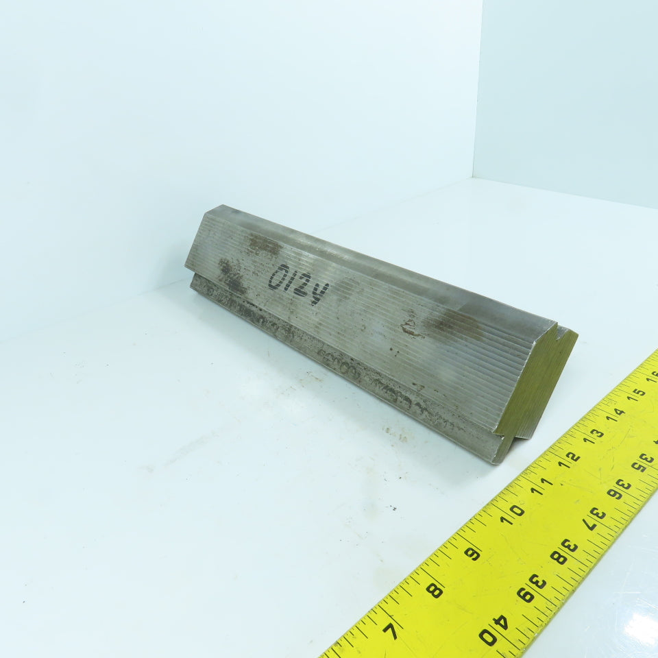 12-1/4" L Press Brake 90° V-Forming Angle Die Block 1/2" Offset Tang 1.9" Thick
