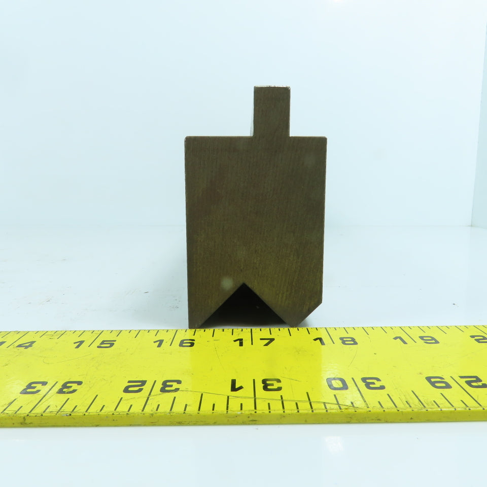 12-1/4" L Press Brake 90° V-Forming Angle Die Block 1/2" Offset Tang 1.9" Thick