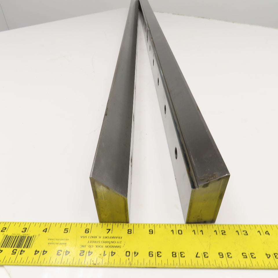 58-3/4" OAL Top Bottom Profiler Head Linear Guide Rail Set P. Bacci FC8-CNC