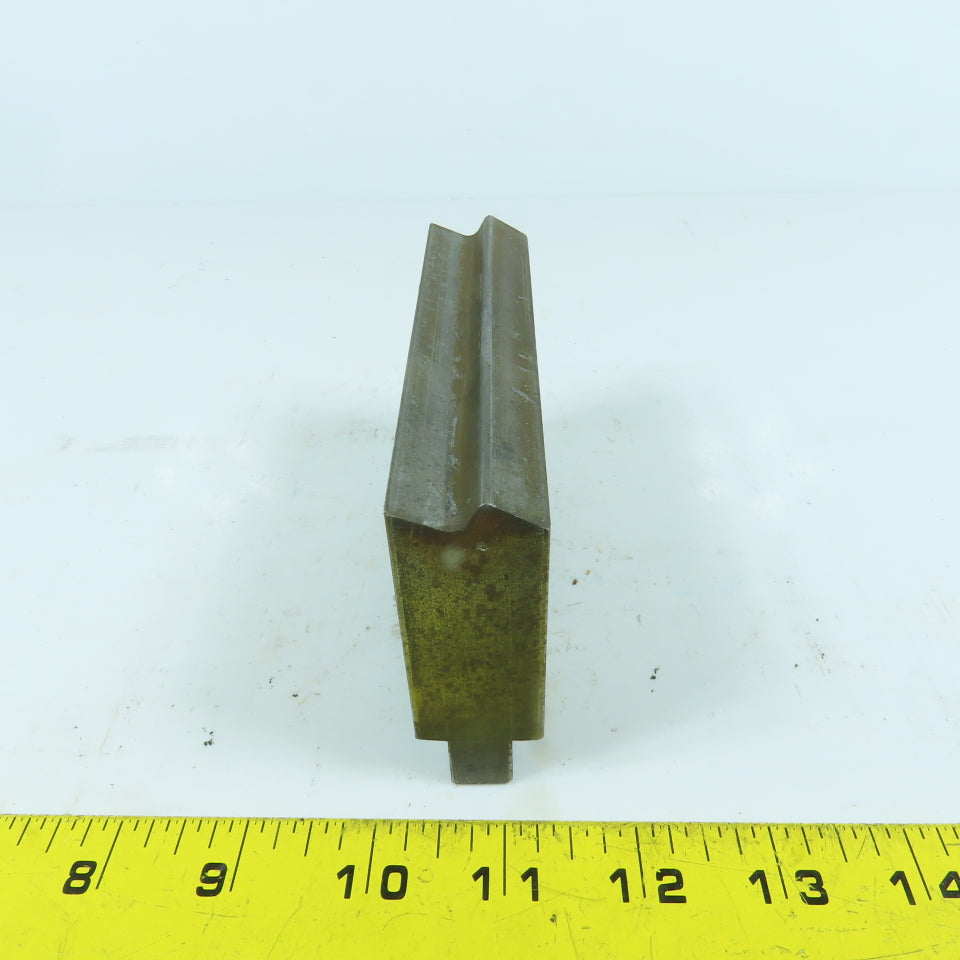 4-1/2" L Press Brake V-Forming Angle Die Block 1/2" Tang 1" Thick 2-1/4" High