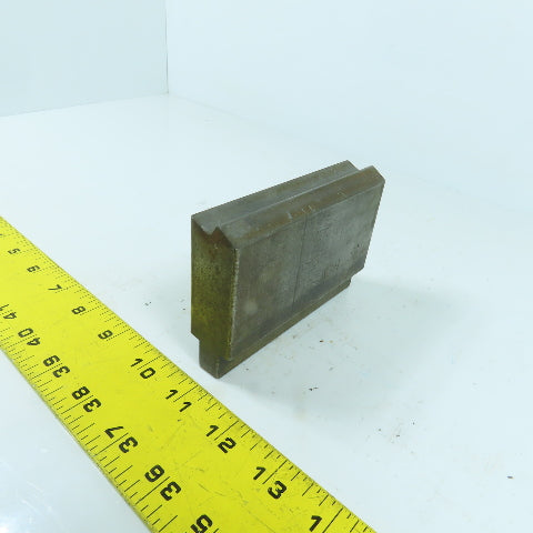 4-1/2" L Press Brake V-Forming Angle Die Block 1/2" Tang 1" Thick 2-1/4" High