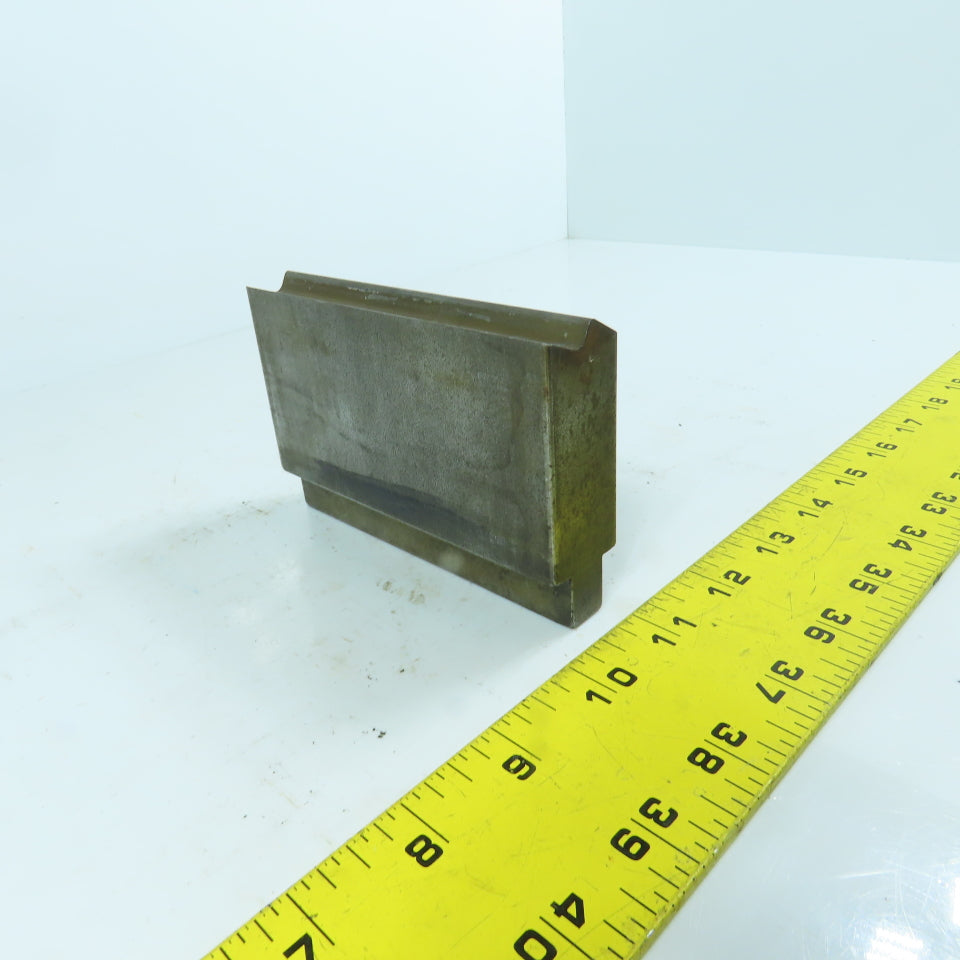 4-1/2" L Press Brake V-Forming Angle Die Block 1/2" Tang 1" Thick 2-1/4" High
