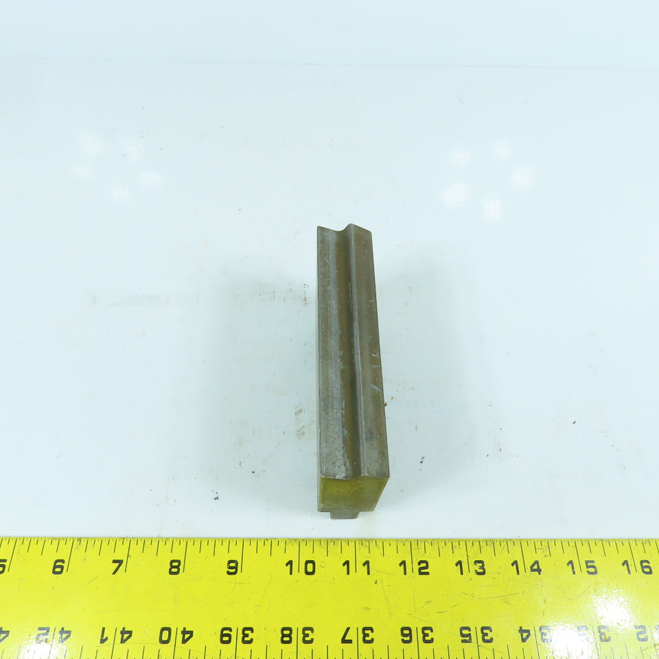 4-1/2" L Press Brake V-Forming Angle Die Block 1/2" Tang 1" Thick 2-1/4" High