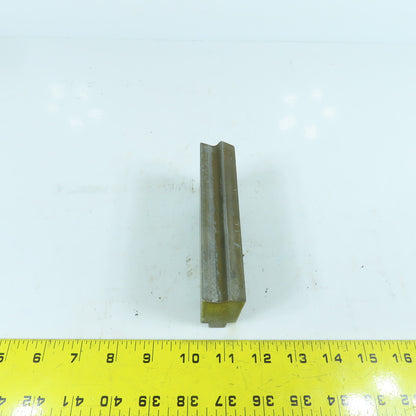 4-1/2" L Press Brake V-Forming Angle Die Block 1/2" Tang 1" Thick 2-1/4" High