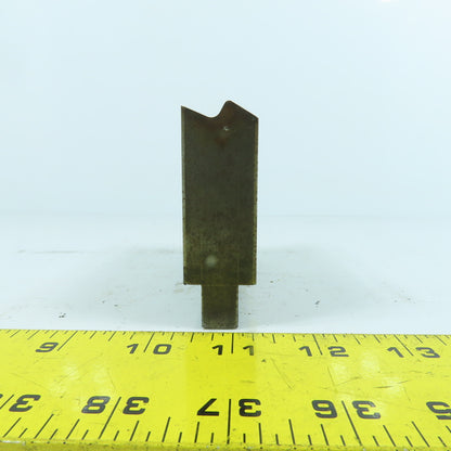 4-1/2" L Press Brake V-Forming Angle Die Block 1/2" Tang 1" Thick 2-1/4" High