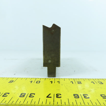 4-1/2" L Press Brake V-Forming Angle Die Block 1/2" Tang 1" Thick 2-1/4" High