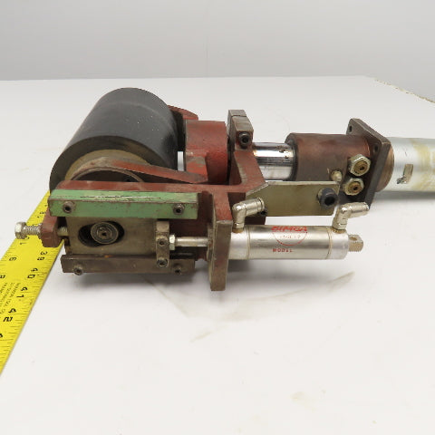 7" Flat Belt Conveyor Idler Pneumatic Tensioner Tracking Unit P. Bacci FC8-CNC