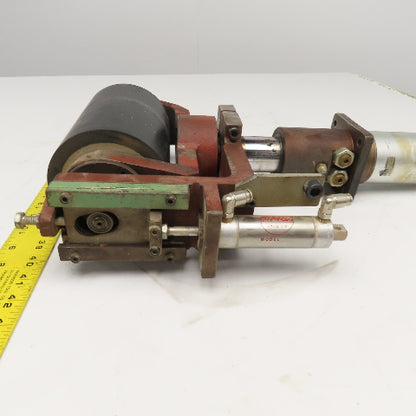 7" Flat Belt Conveyor Idler Pneumatic Tensioner Tracking Unit P. Bacci FC8-CNC