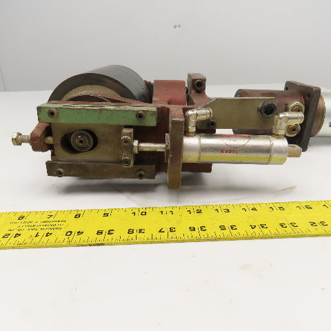 7" Flat Belt Conveyor Idler Pneumatic Tensioner Tracking Unit P. Bacci FC8-CNC