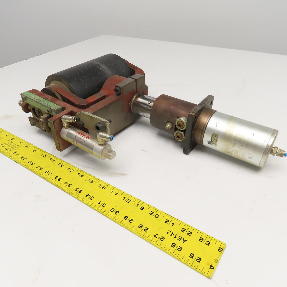 7" Flat Belt Conveyor Idler Pneumatic Tensioner Tracking Unit P. Bacci FC8-CNC
