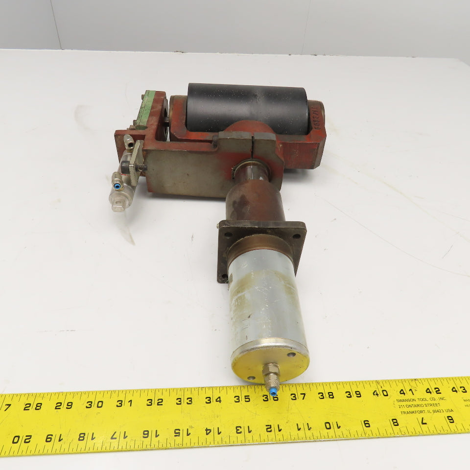 7" Flat Belt Conveyor Idler Pneumatic Tensioner Tracking Unit P. Bacci FC8-CNC