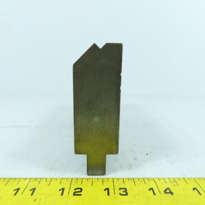 6-1/4" L 30° Hemming Press Brake Die Block 1/2" Tang 2-3/4" H x 1-1/8" Thick