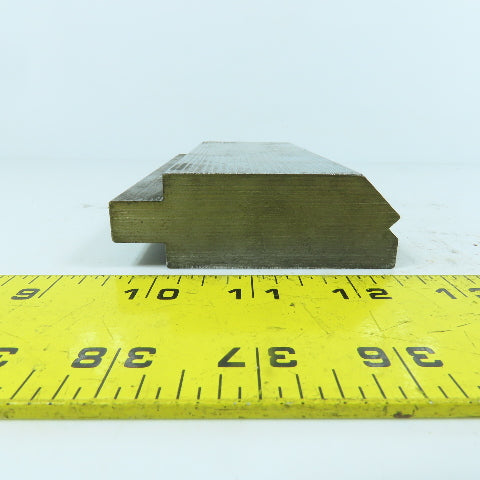 6-1/4" L 30° Hemming Press Brake Die Block 1/2" Tang 2-3/4" H x 1-1/8" Thick