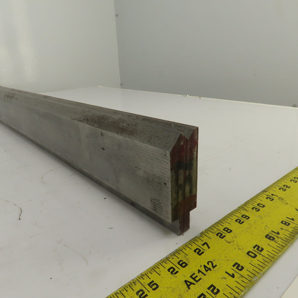 30-5/8" L Press Brake Forming 90° V Angle Die Block 1/2" Tang 2-3/4"H 1.2" Thick