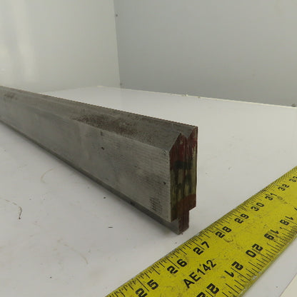 30-5/8" L Press Brake Forming 90° V Angle Die Block 1/2" Tang 2-3/4"H 1.2" Thick