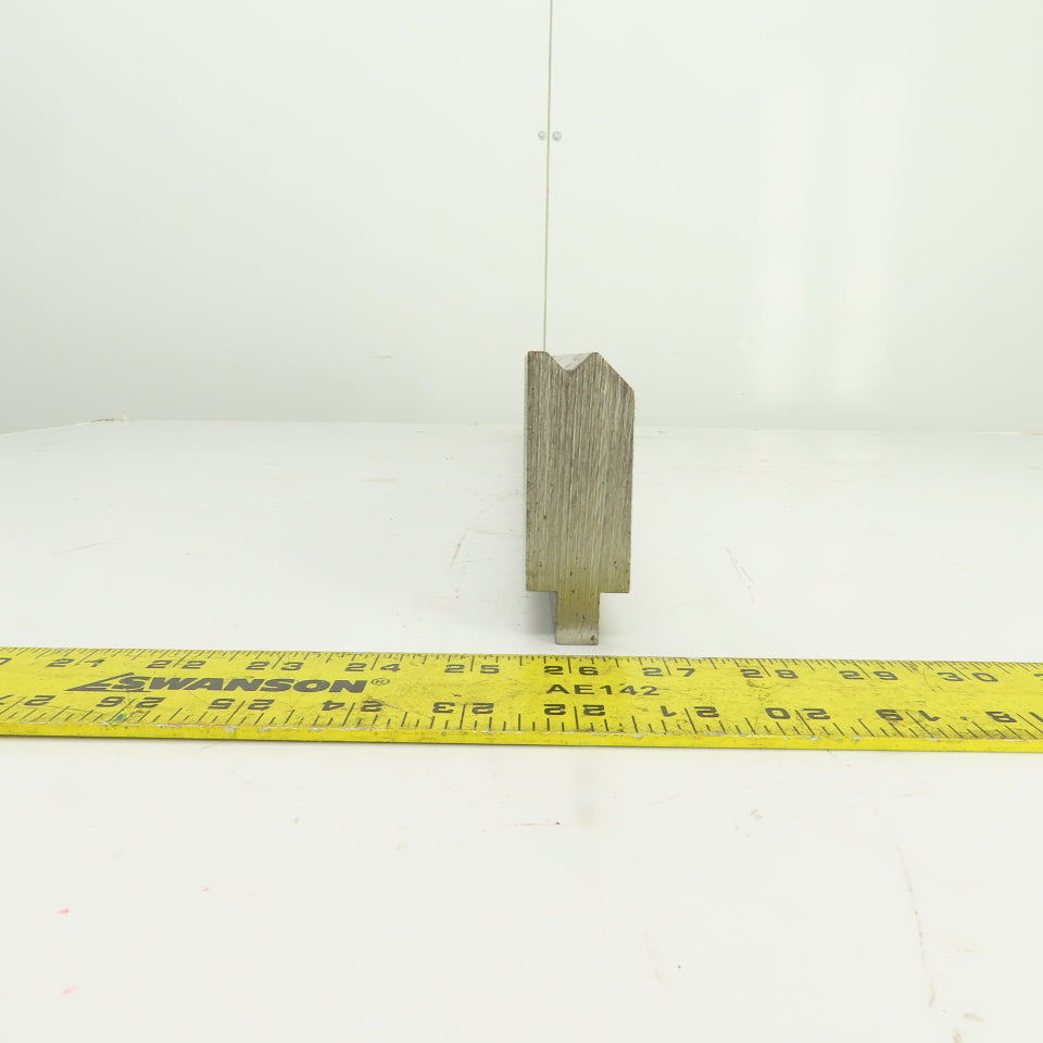 30-5/8" L Press Brake Forming 90° V Angle Die Block 1/2" Tang 2-3/4"H 1.2" Thick