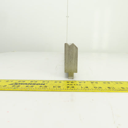 30-5/8" L Press Brake Forming 90° V Angle Die Block 1/2" Tang 2-3/4"H 1.2" Thick