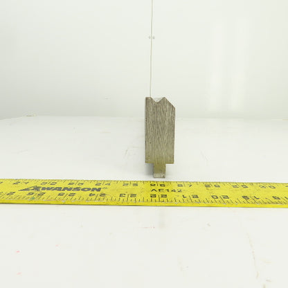 30-5/8" L Press Brake Forming 90° V Angle Die Block 1/2" Tang 2-3/4"H 1.2" Thick