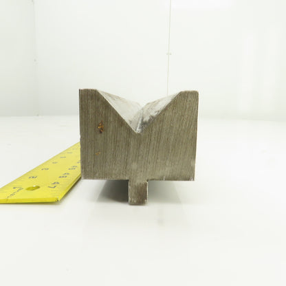 30-5/8" L Press Brake Forming 90° V Angle Die Block 1/2" Tang 2-3/4"H 1.2" Thick