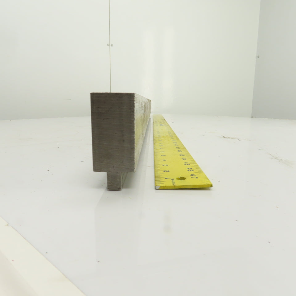 48-3/8" L Press Brake Flattening Die Block Punch 1/2" Tang 2-5/8" H 1.4" Thick