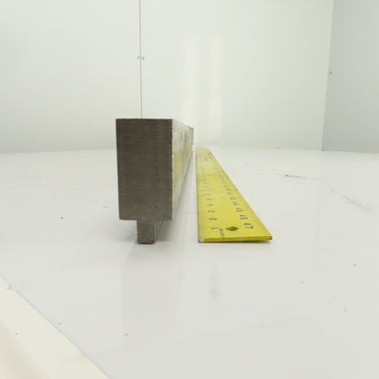 48-3/8" L Press Brake Flattening Die Block Punch 1/2" Tang 2-5/8" H 1.4" Thick