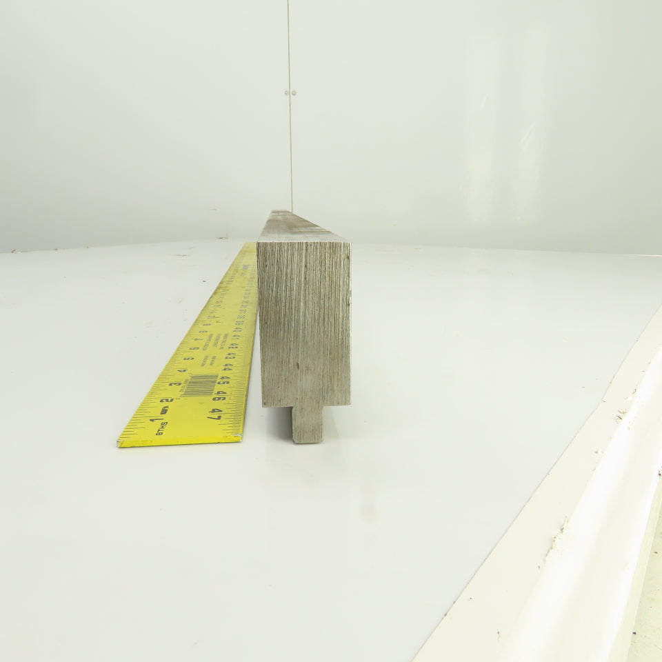 48-3/8" L Press Brake Flattening Die Block Punch 1/2" Tang 2-5/8" H 1.4" Thick