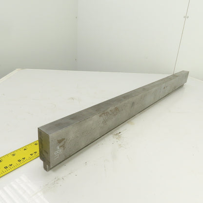 38" L Press Brake Flattening Die Block Punch 1/2" Tang 2-5/8" H 1.4" Thick