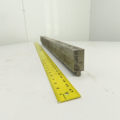 38" L Press Brake Flattening Die Block Punch 1/2" Tang 2-5/8" H 1.4" Thick