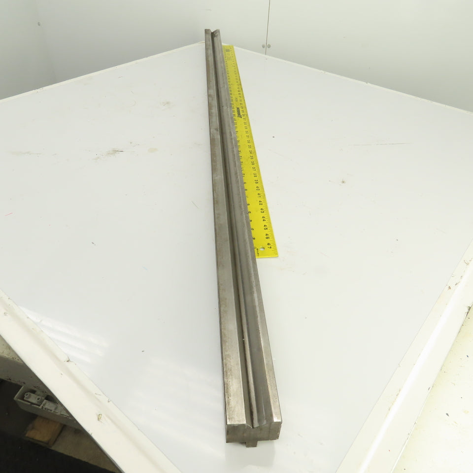 59-1/2" L Press Brake 90° Forming V Angle Die Block 1-3/4"H x 2-1/4" Thick