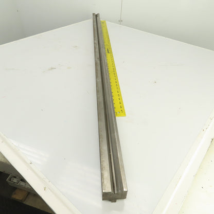 59-1/2" L Press Brake 90° Forming V Angle Die Block 1-3/4"H x 2-1/4" Thick