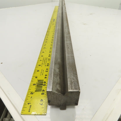 59-1/2" L Press Brake 90° Forming V Angle Die Block 1-3/4"H x 2-1/4" Thick