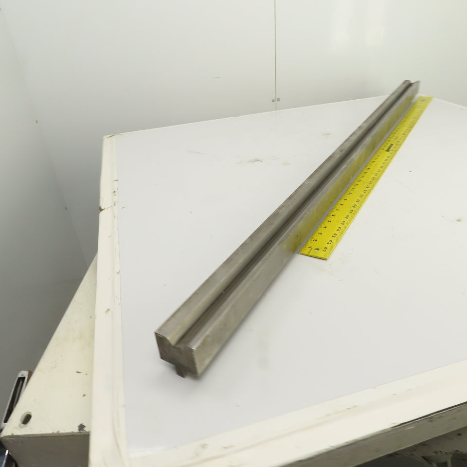 59-1/2" L Press Brake 90° Forming V Angle Die Block 1-3/4"H x 2-1/4" Thick