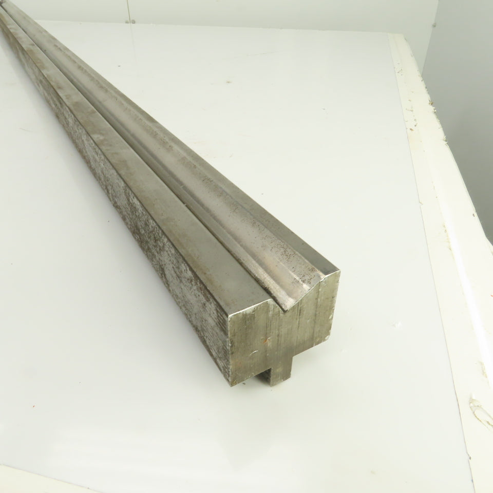59-1/2" L Press Brake 90° Forming V Angle Die Block 1-3/4"H x 2-1/4" Thick