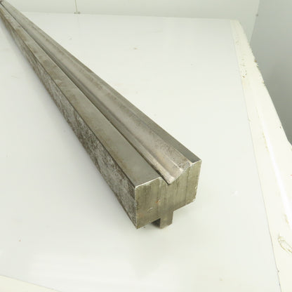 59-1/2" L Press Brake 90° Forming V Angle Die Block 1-3/4"H x 2-1/4" Thick