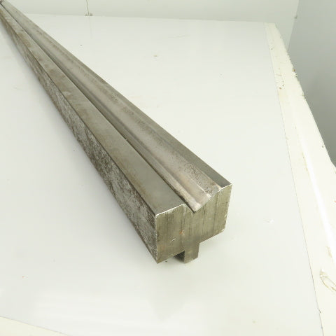 59-1/2" L Press Brake 90° Forming V Angle Die Block 1-3/4"H x 2-1/4" Thick