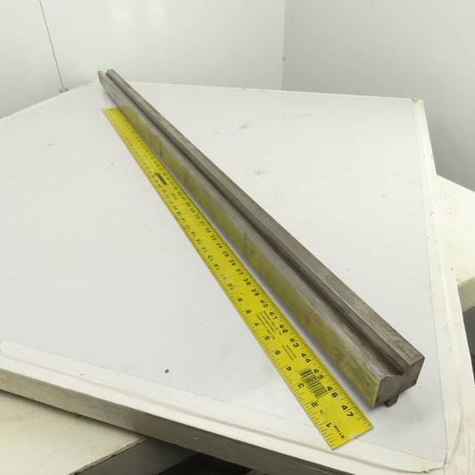 59-1/2" L Press Brake 90° Forming V Angle Die Block 1-3/4"H x 2-1/4" Thick