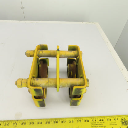 CM CBTP 1/2 Ton Push/Pull Ball Bearing Hoist Beam Trolley 3" to 5" Flange