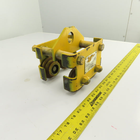 CM CBTP 1/2 Ton Push/Pull Ball Bearing Hoist Beam Trolley 3" to 5" Flange
