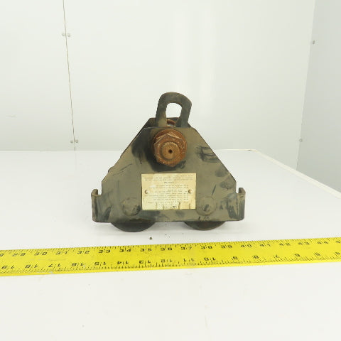 CM Series 633 1/2 Ton Push/Pull Ball Bearing Hoist Beam Trolley 2-1/2"-6-1/4"